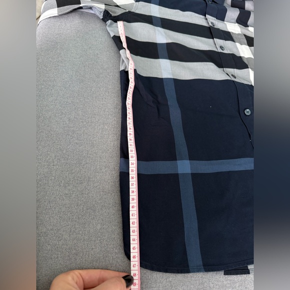 Burberry Black and White Checkered Shirt - Picture 3 of 7